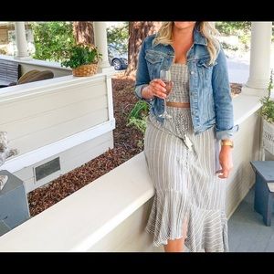 Two piece American eagle shirt and bandeau